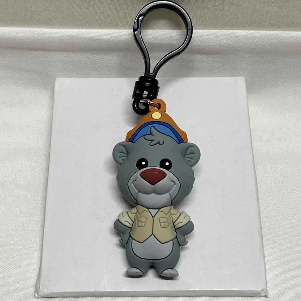 Disney Character Keychain Figure Lot 5 Keychains Goofy Dark Wing Duck + More NOS